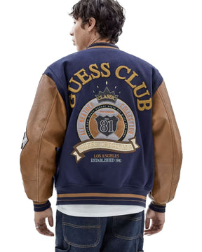 Guess Original Club Varsity Jacket Daring Ocean