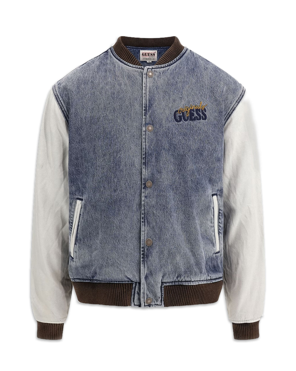 Guess Originals Giacca bomber in jeans misto cotone