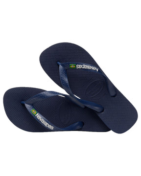 Flip Flops Havaianas Brasil Logo Navy Blue