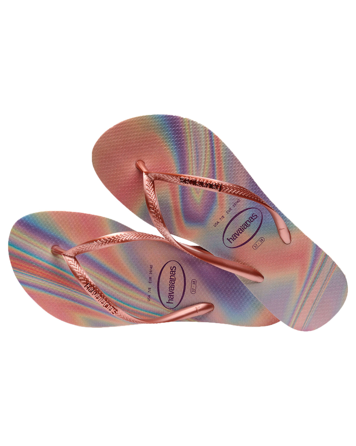 Infradito Havaianas Slim Iridescent Ballet Rose