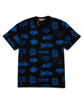 Iuter Horn Allover Tee 21WITS03-NERO