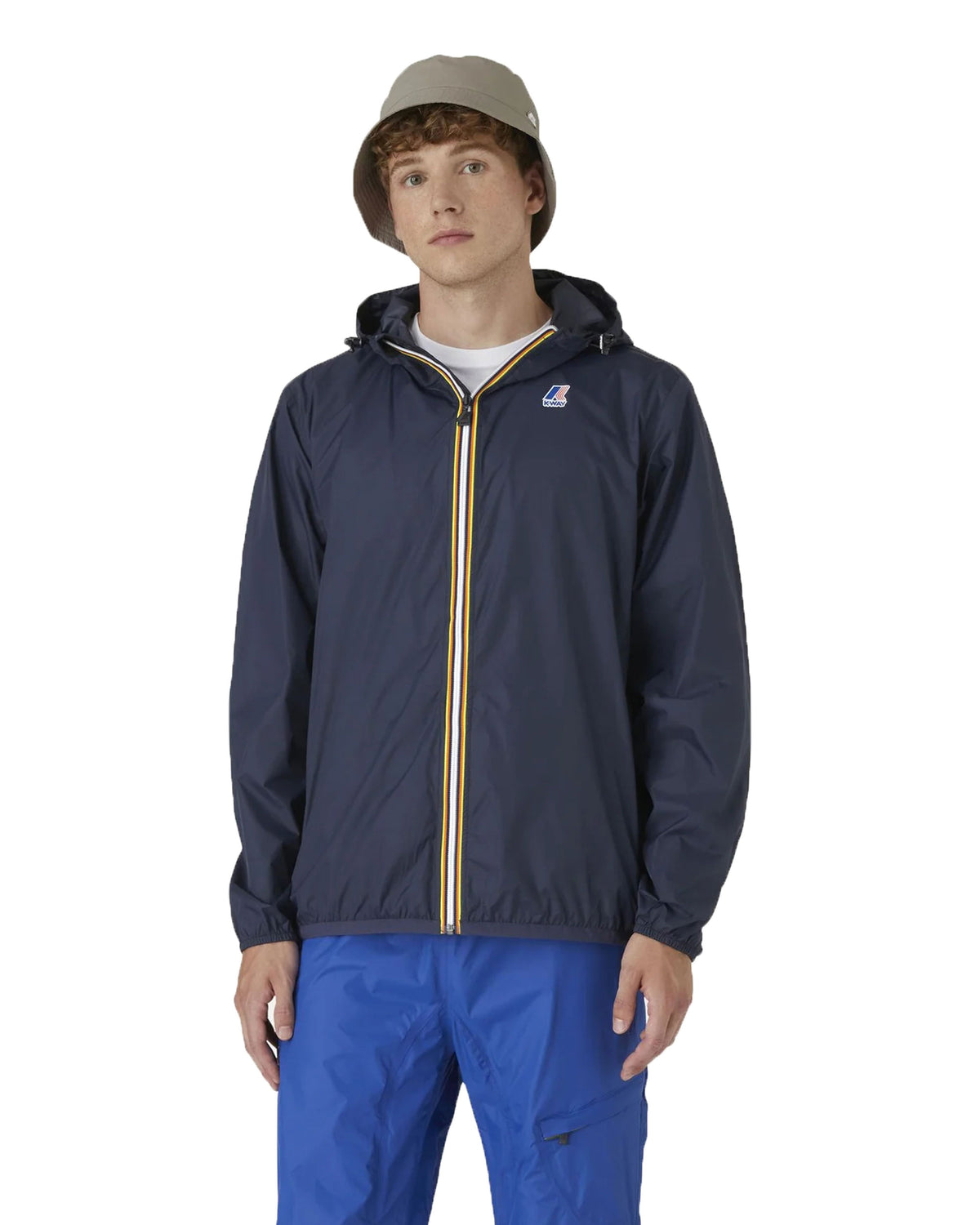 Man Jacket K-Way Le Vrai 3.0 Claude Blue