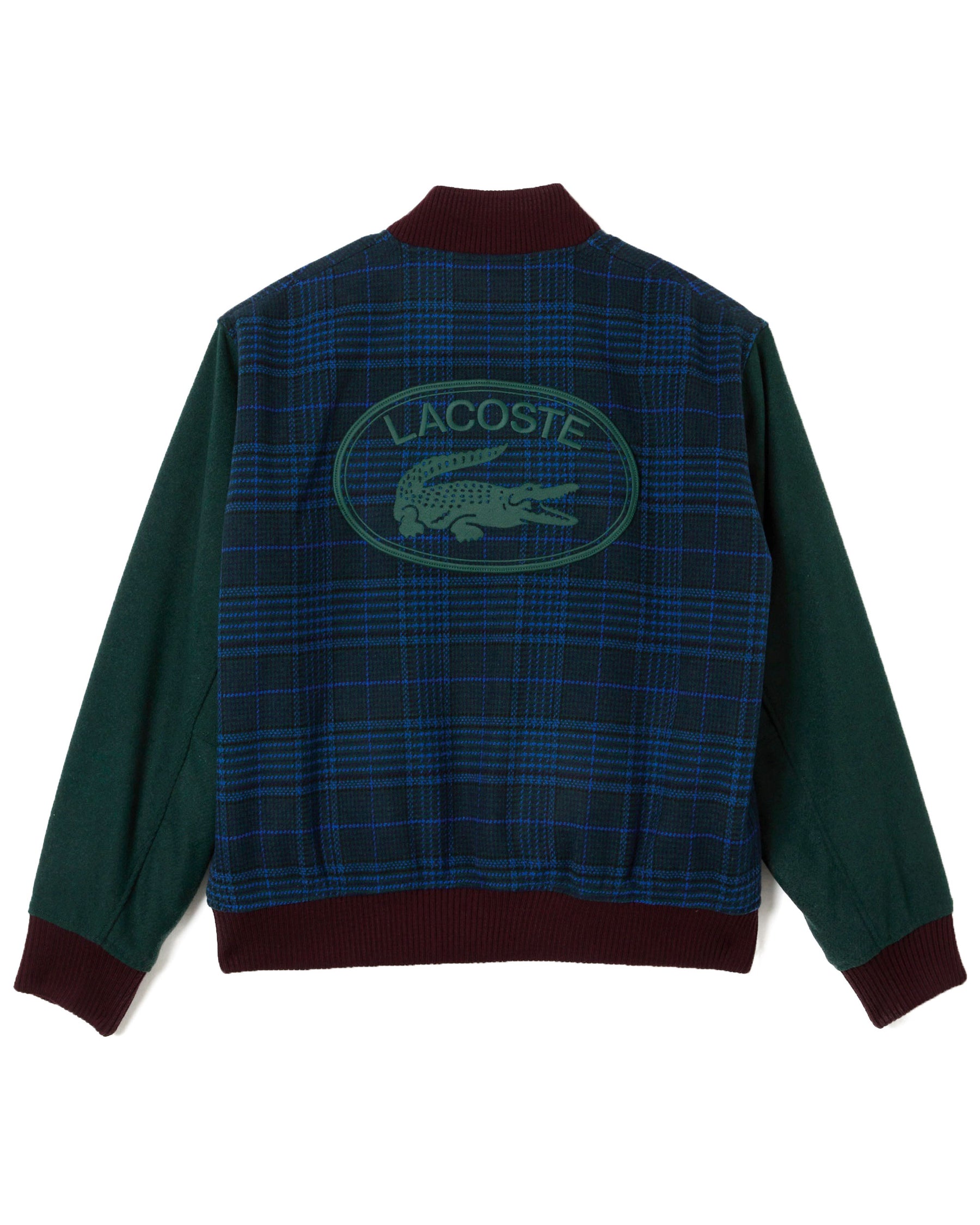 Lacoste Branded Varsity Jacket Blu