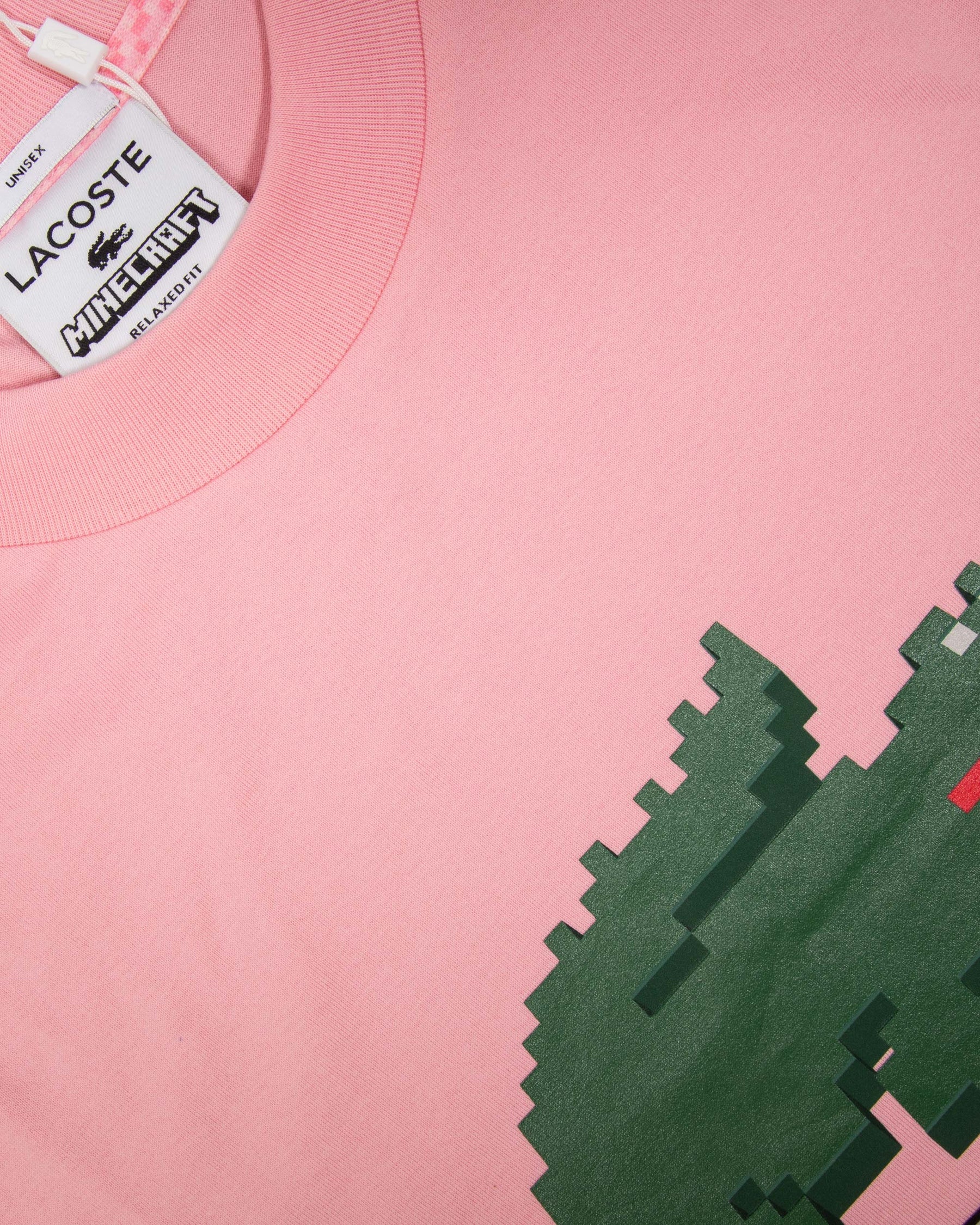 Lacoste x Minecraft T-Shirt Rosa TH5038-7SY