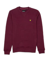 Lyle And Scott Crewneck Brushed Bordeaux ML1131V-Z562
