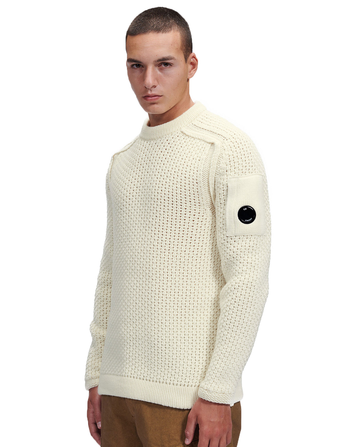 Maglione CP Comany Knitwear Lambswool Bianco