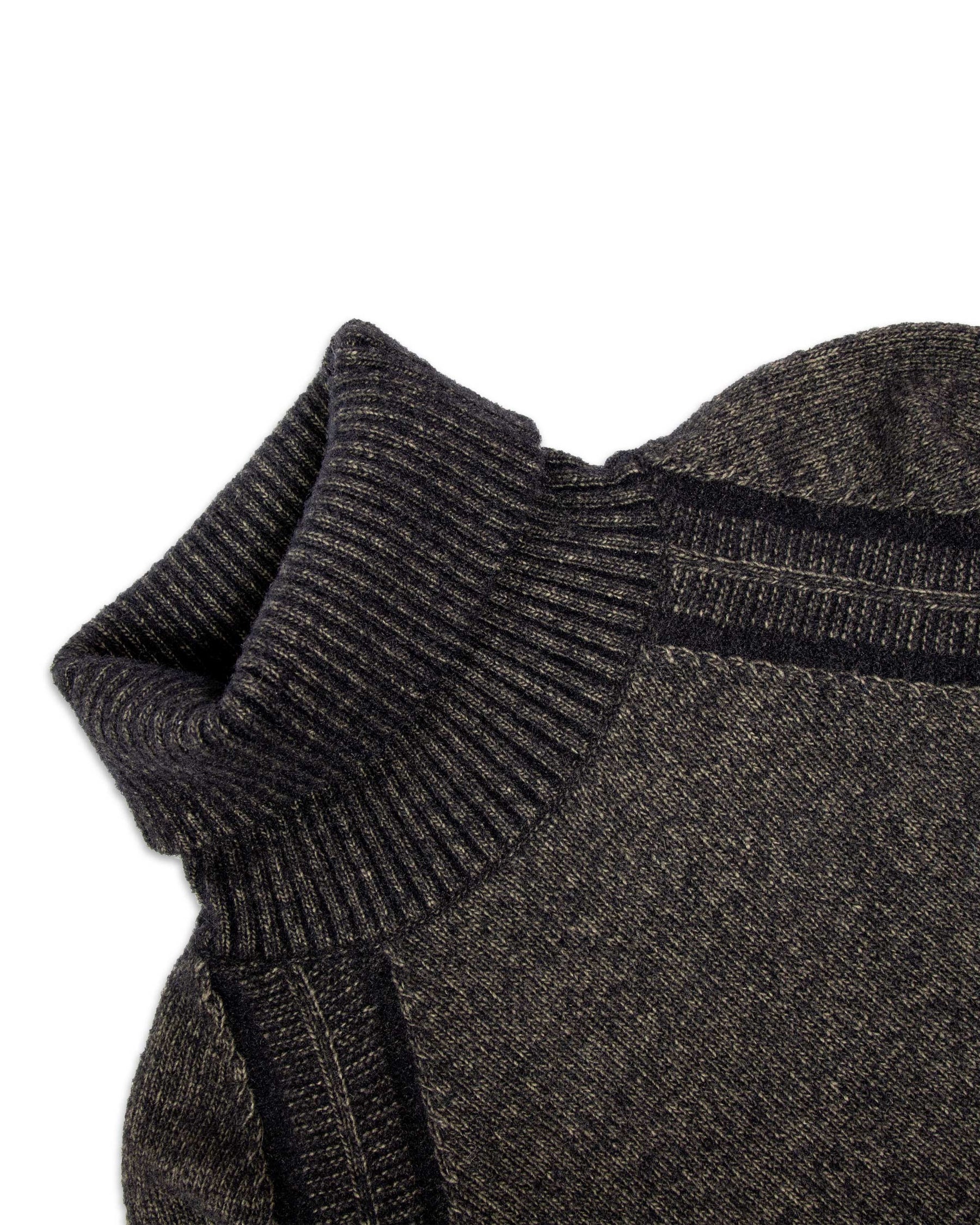 Maglione Collo Alto CP Company Fleece Knit Roll Grigio