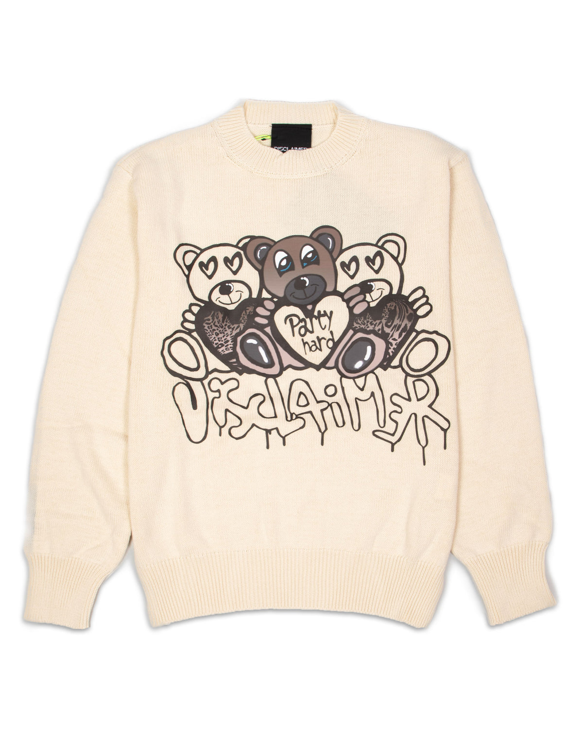 Maglione Disclaimer Orsetto Beige