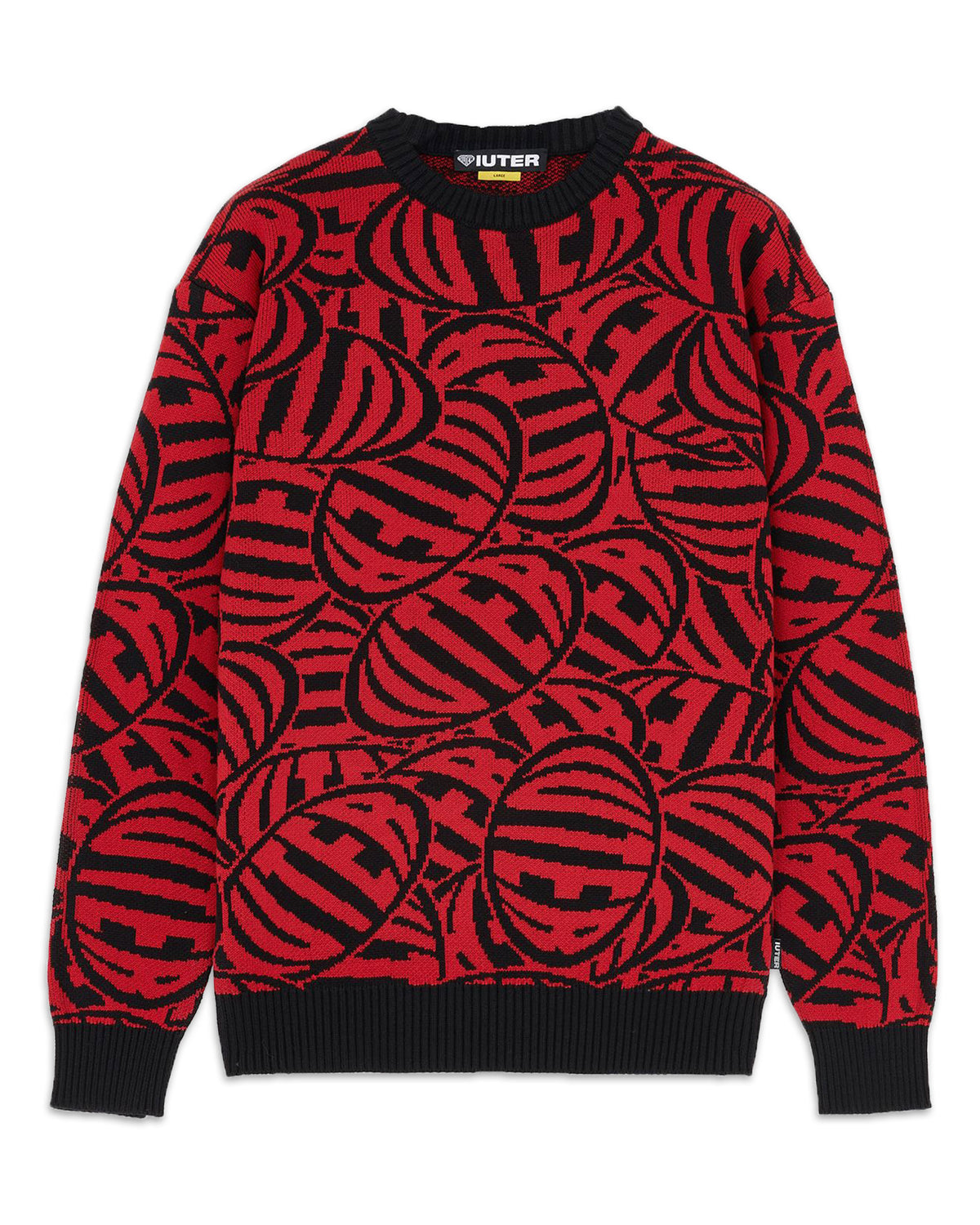 Man Crewneck Sweater Iuter Hungry Jumpers Red