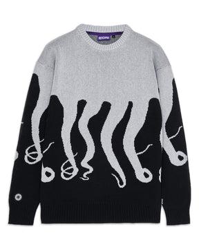 Man Sweater Octopus Original Jumper Grey