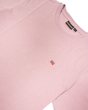 Basic logo Tee Pink NP0A4FRPPJ11