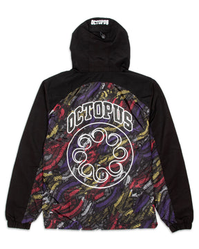 Octopus Deco Hood Jacket 22SOJH09-Black