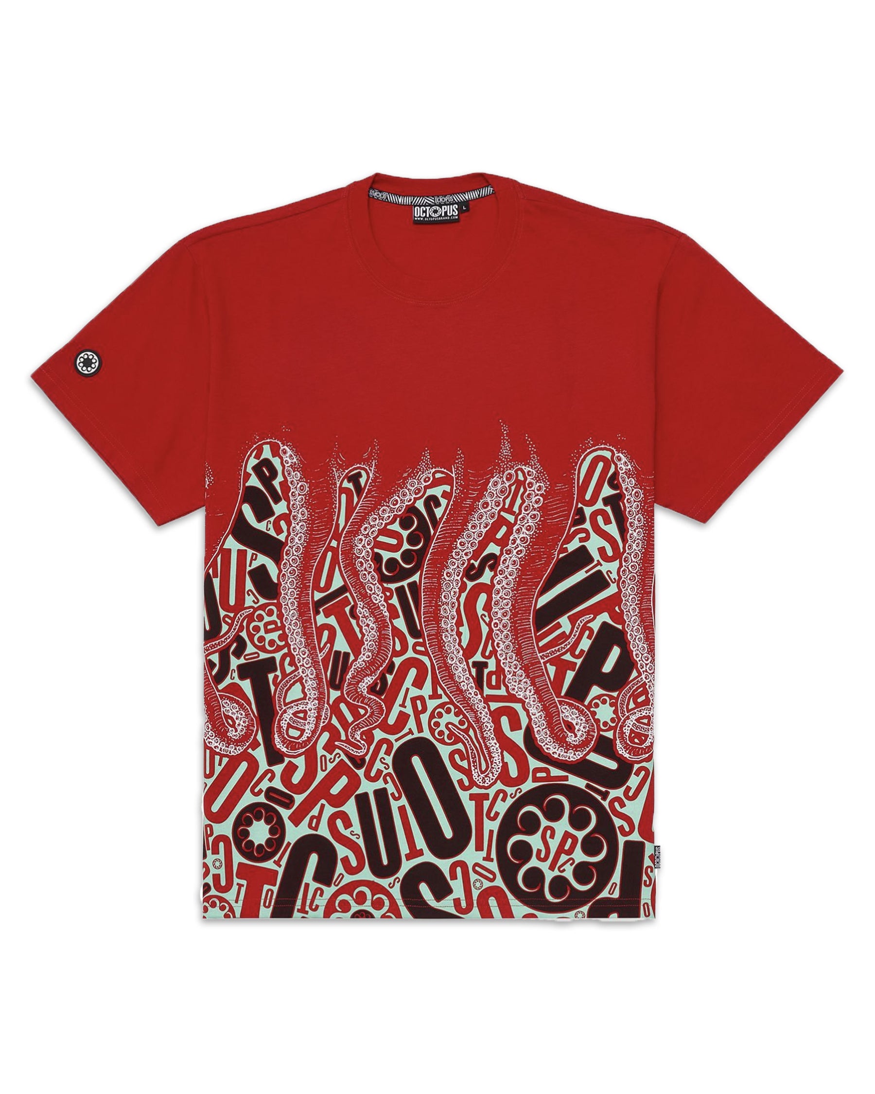 Octopus Letterz Tee Rosso 21WOTS19-ROSSO