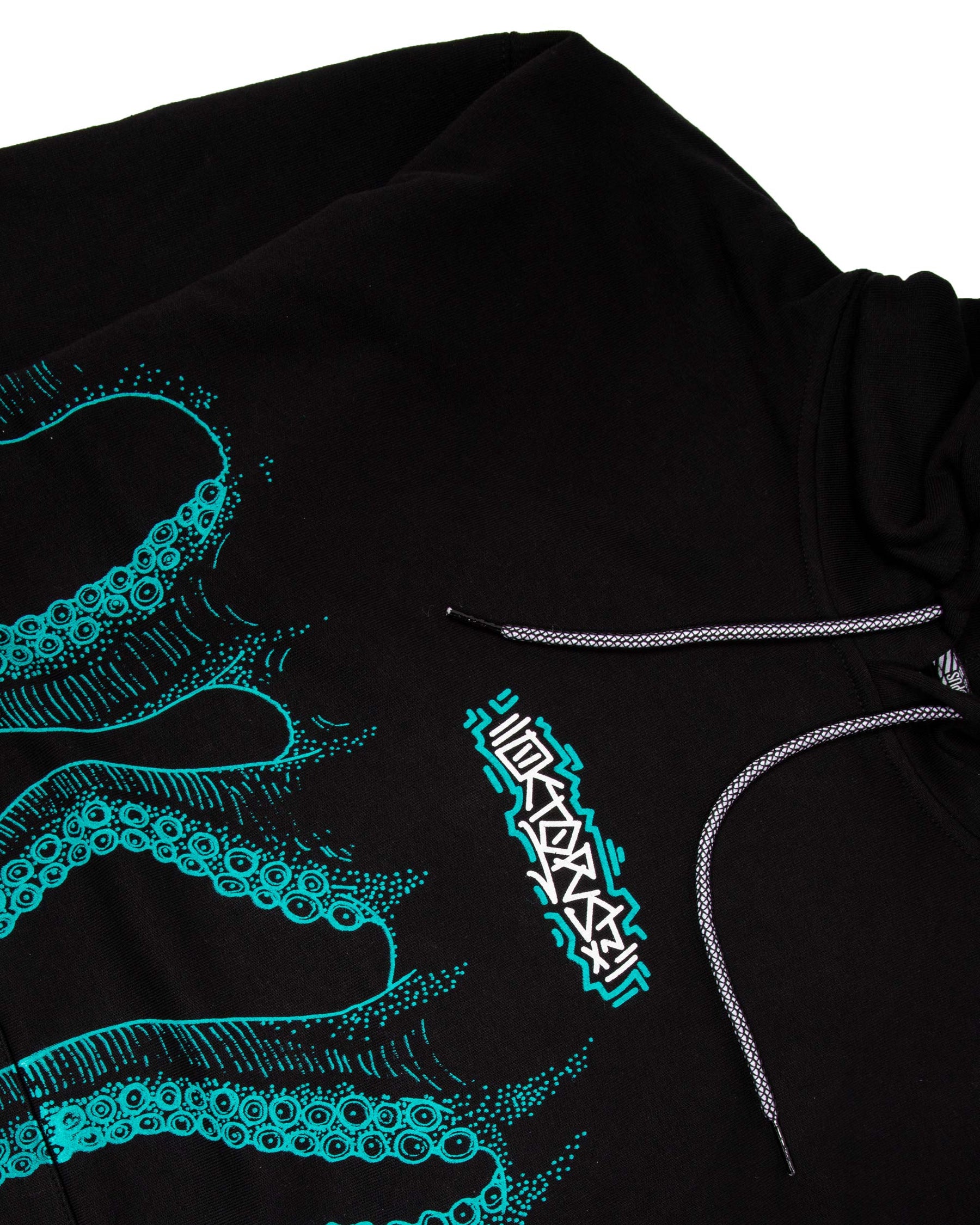 Octopus Tag Hoodie Man 22SOSH14 Black