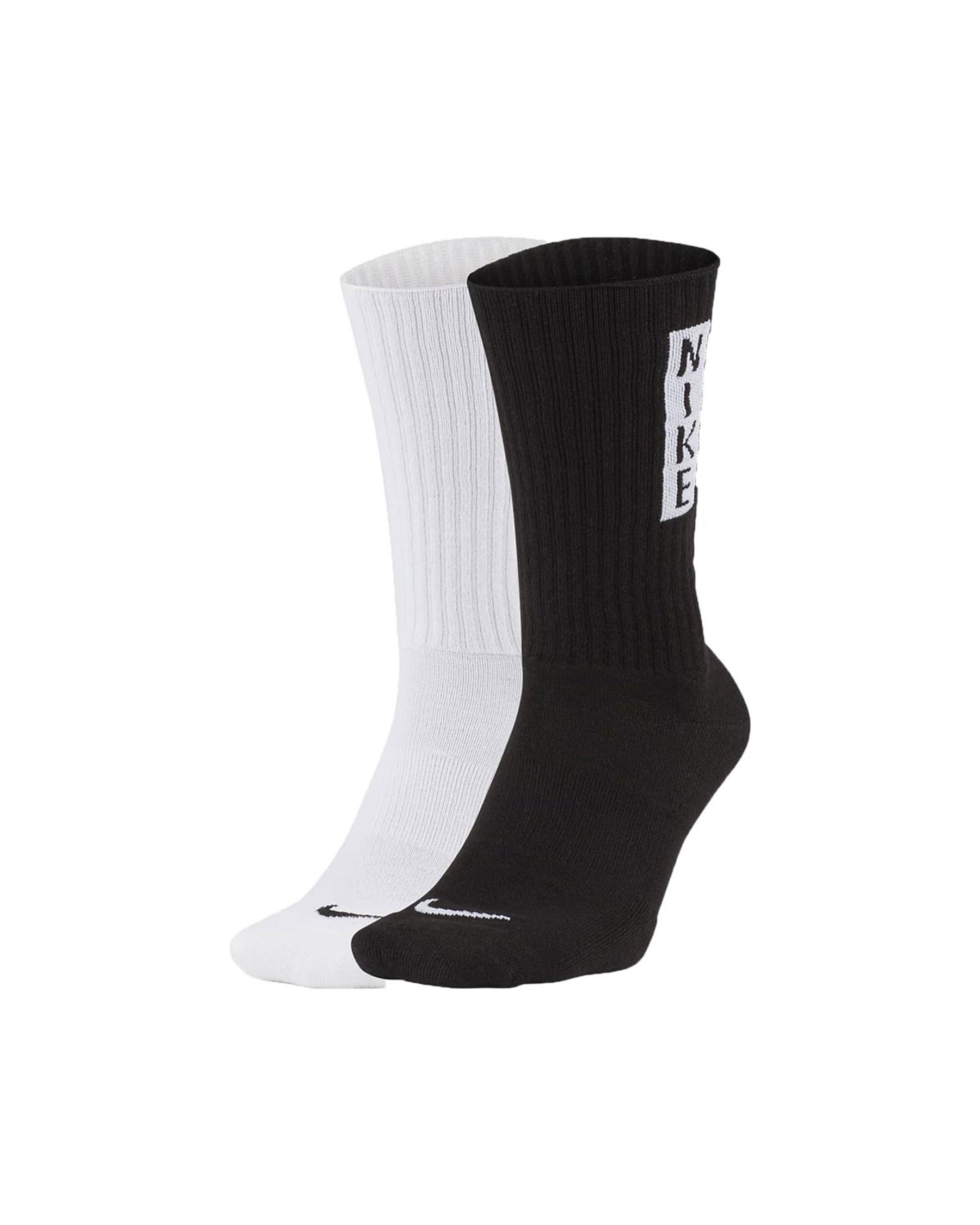 2 Pair Socks Black White CT0534-902