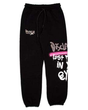 Pantalone Disclaimer Brillantini Nero 21IDS50938