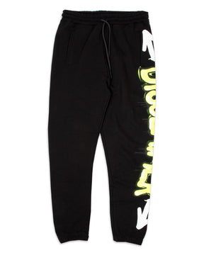 Pantalone Disclaimer Classic Logo Nero Giallo 21IDS50960