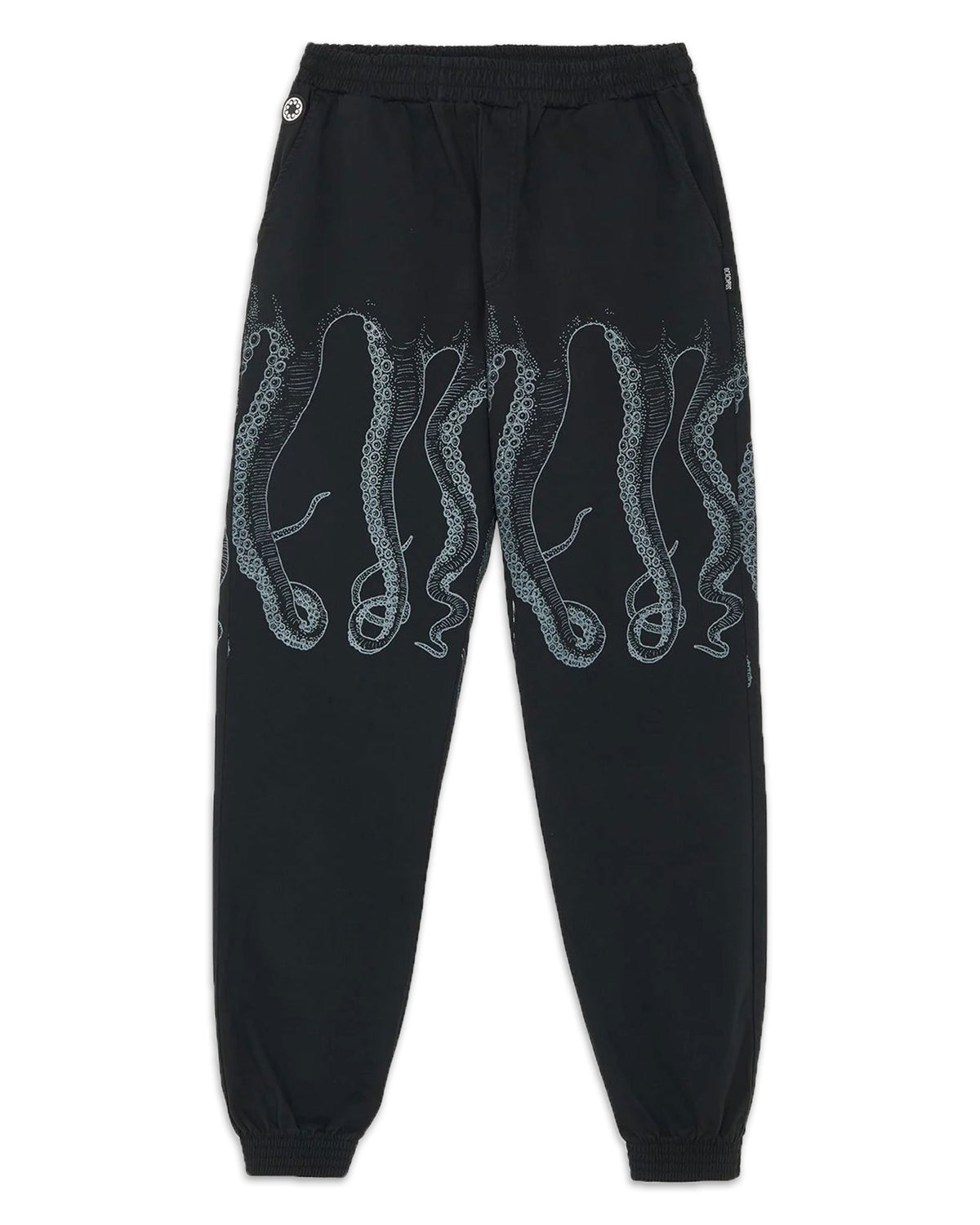 Man Pant Octopus Outline Black