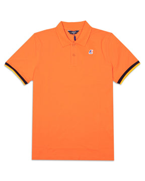 Polo K-Way Vincent Contrast Stretch Orange