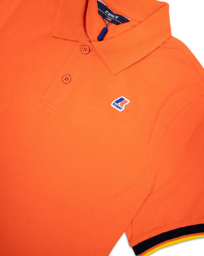 Polo K-Way Vincent Contrast Stretch Orange
