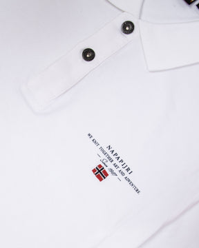 Polo Uomo Napapijri Elbas Jersey Bianco
