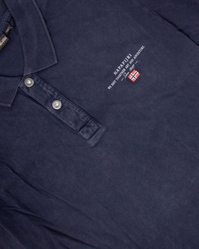 Man Polo Shirt Napapijri Elbas Jersey Blue