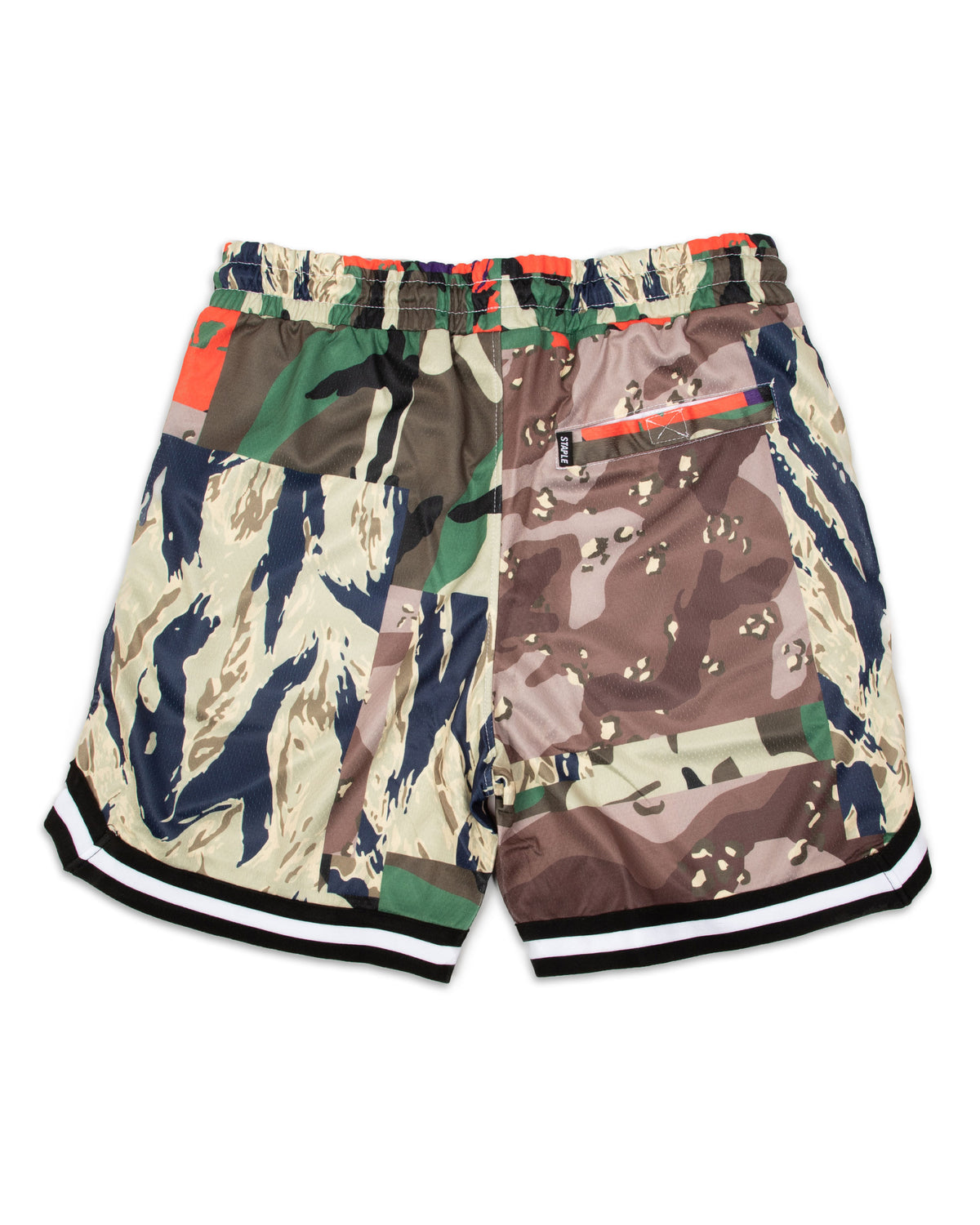 Short Uomo Staple Triboro Logo Basketball Camo