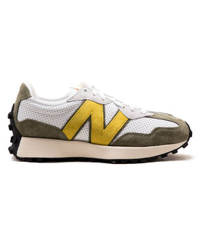 Sneakers New Balance 327 Pelle Bianco Giallo