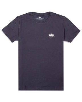 T-Shirt Alpha Industries Basic Small Logo Blu