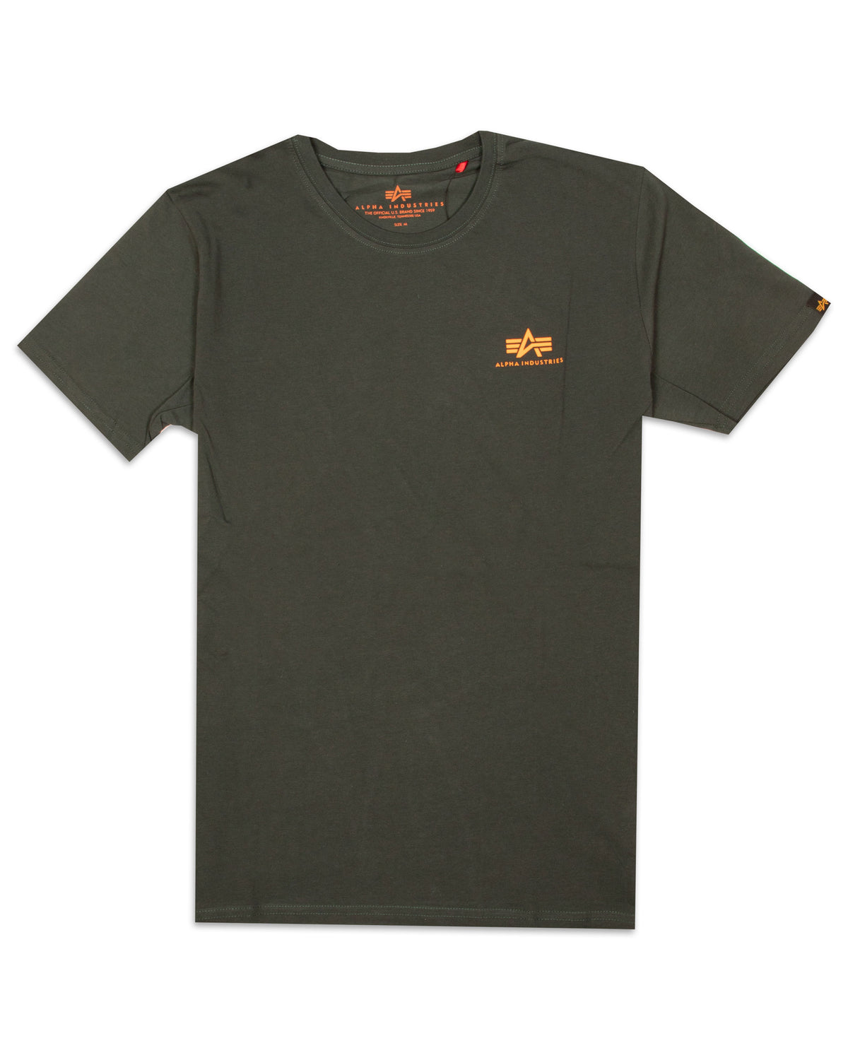T-Shirt Alpha Industries Basic Small Logo Verde Petrolio
