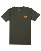T-Shirt Alpha Industries Basic Small Logo Verde Petrolio
