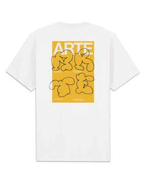T-Shirt Arte Turner Back Yellow Tag T-shirt White