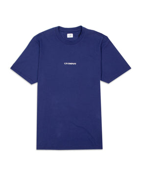 T-Shirt CP Company Jersey 30-1 Blu