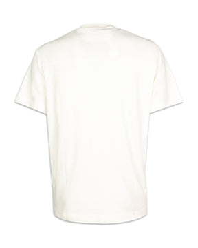 T-Shirt Calvin Klein Comfort Debossed Logo Bianco