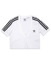 Woman Crop Tee Adidas White