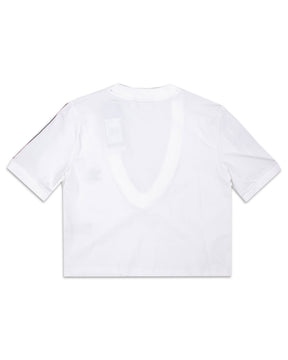 T-Shirt Crop Donna Adidas Bianca