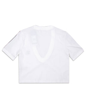 Woman Crop Tee Adidas White