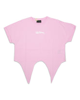 Woman Crop Tee Disclaimer Pink