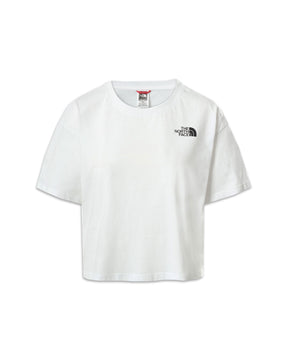 T-Shirt Donna The North Face Cropped Simple Dome Tee Bianco