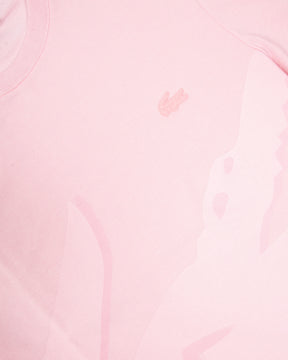 T-Shirt Lacoste Piquet Big Logo Rosa