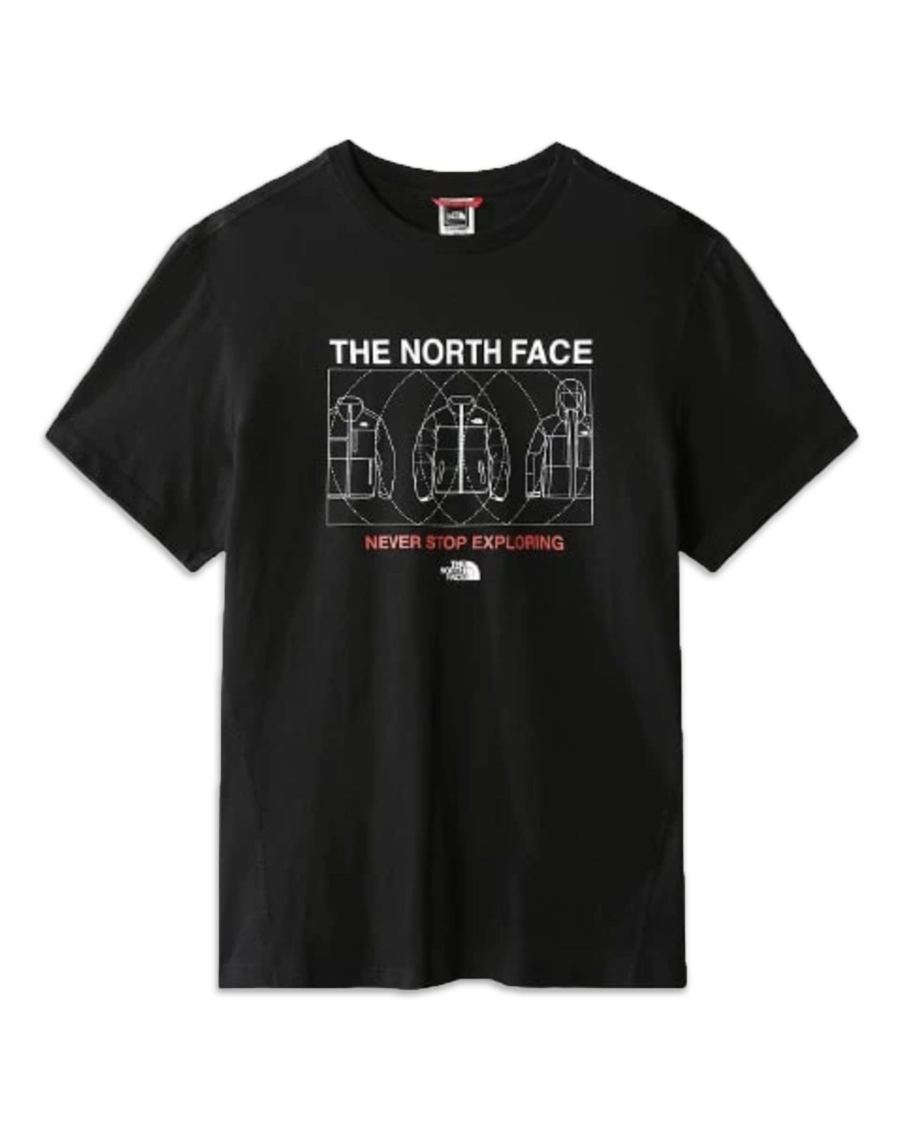 T-Shirt The North Face Coordinates Black