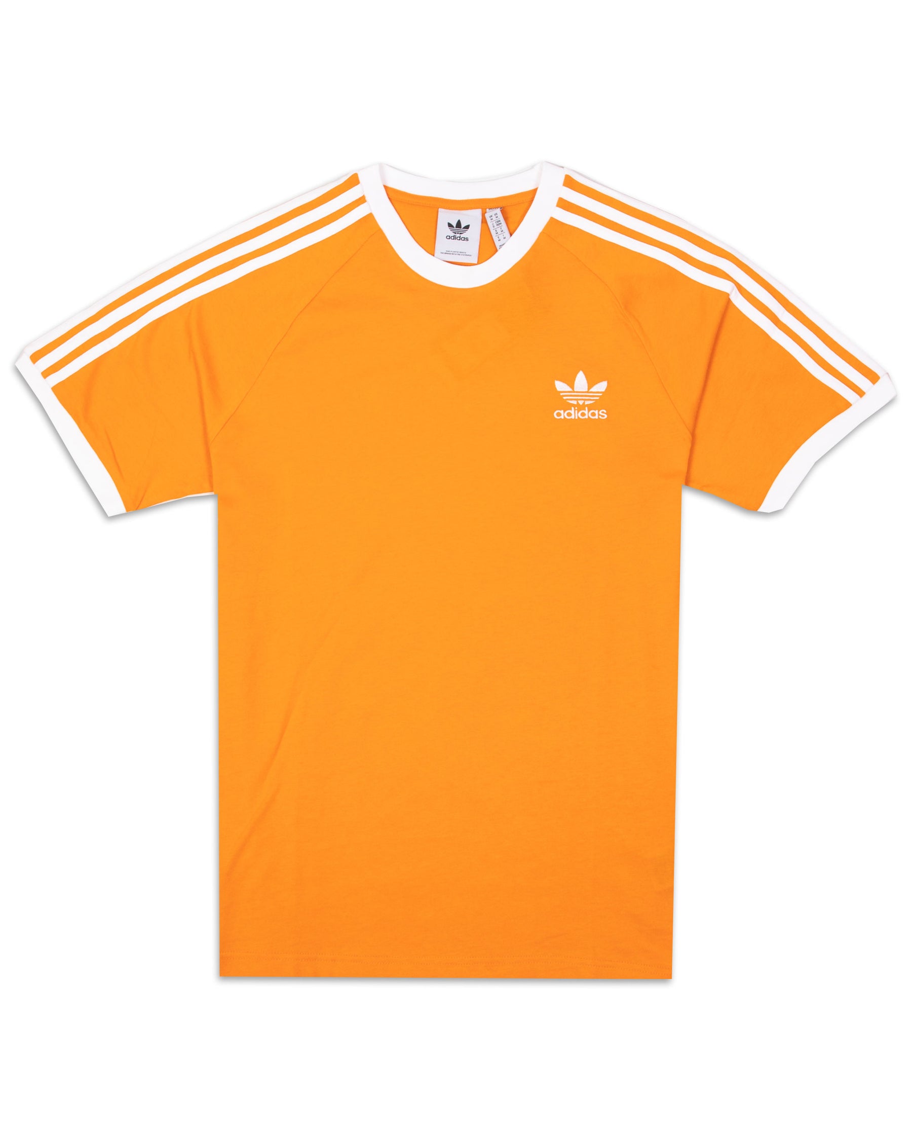 T-Shirt Uomo Adidas 3 Stripes Arancione