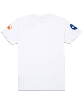 T-Shirt Uomo Alpha Industries Nasa Bianca
