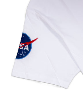 T-Shirt Uomo Alpha Industries Nasa Bianca