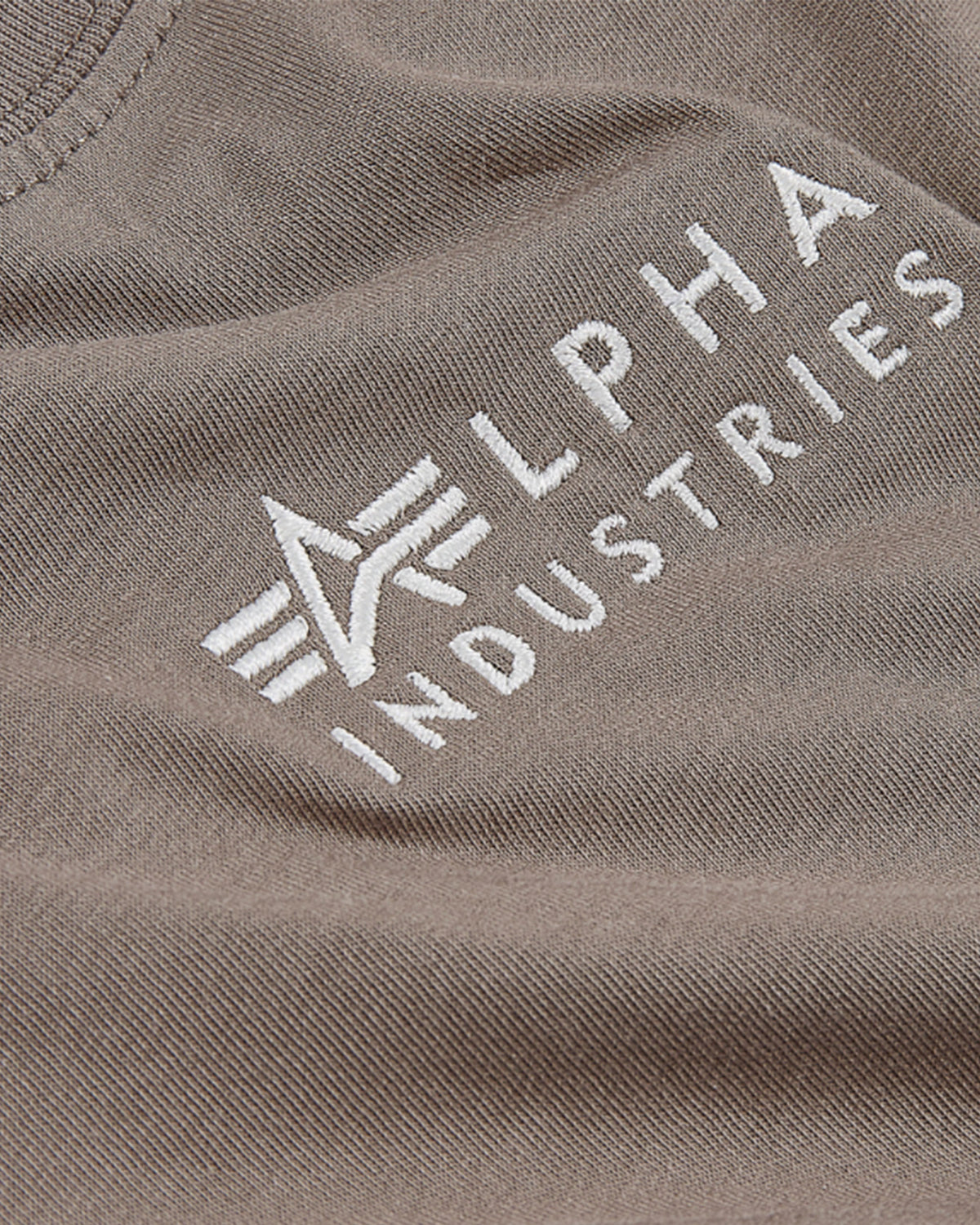 Man Tee Alpha Industries Organics EMB Brown