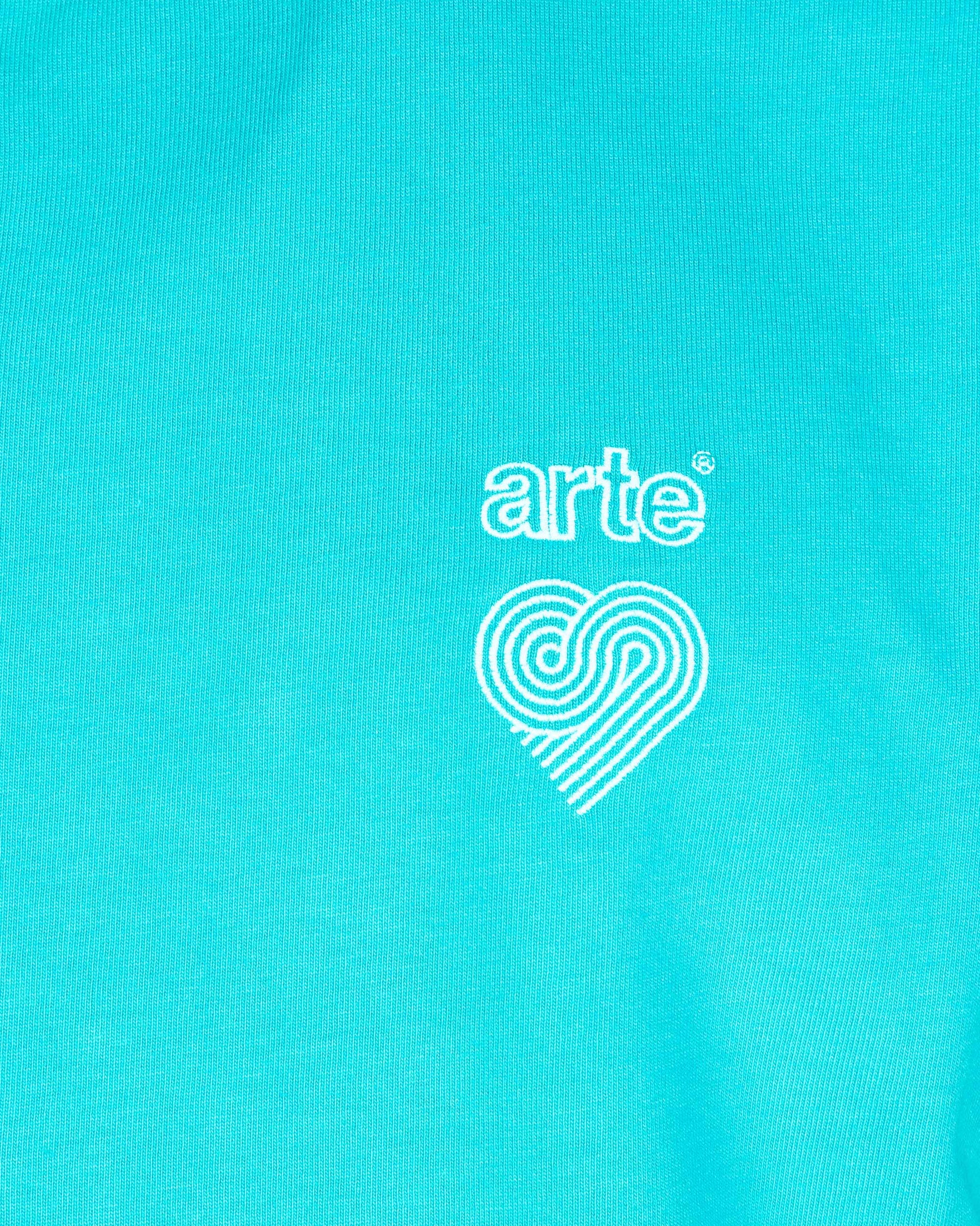 T-Shirt Uomo Arte Antwerp New Chest Heart Logo Lake Blue