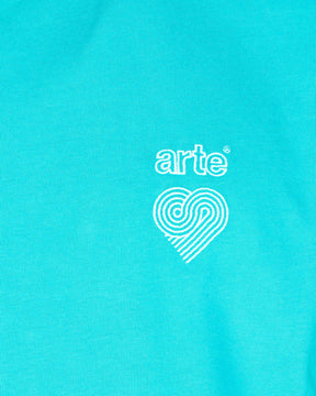 Man Tee Arte Antwerp New Chest Heart Logo Lake Blue