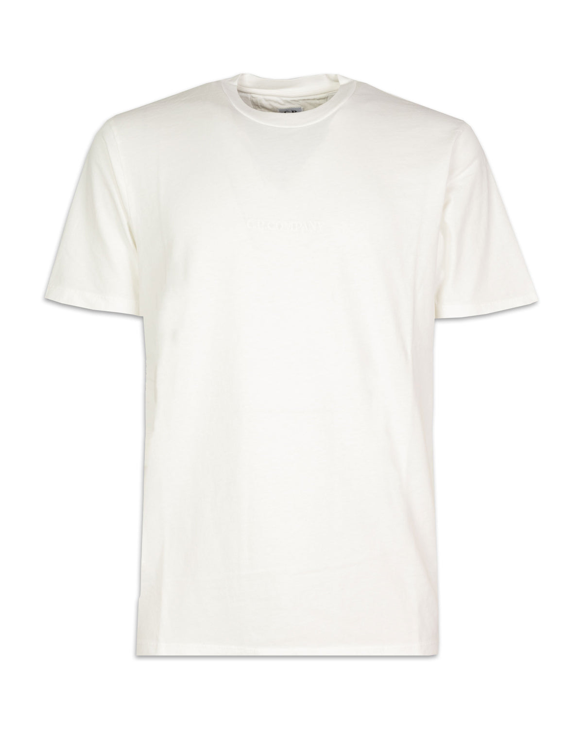 CP Company Jersey Logo T-Shirt Gauze White