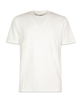 T-Shirt Uomo CP Company Jersey Logo Gauze White