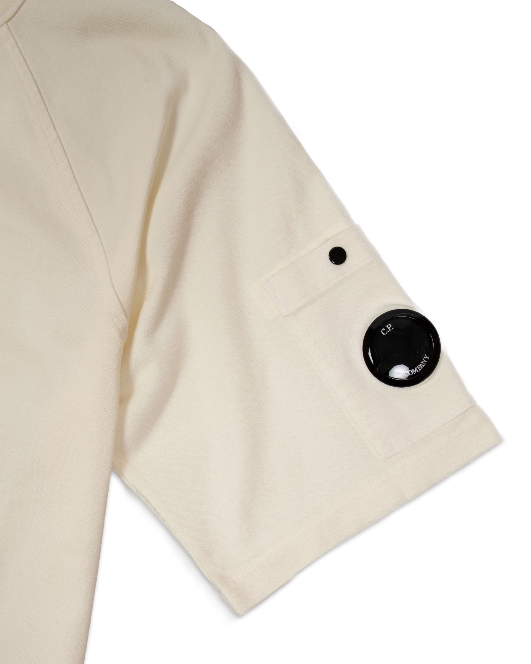 T-Shirt Uomo CP Company Pocket Gauze White
